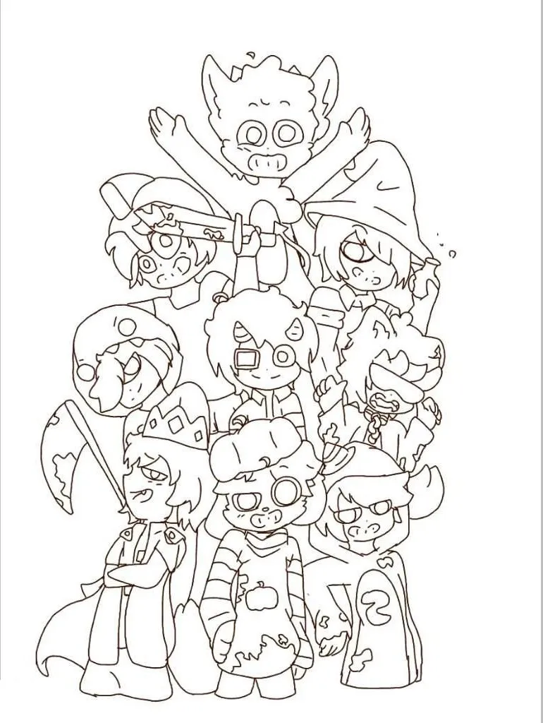 Mikecrack para Colorear páginas para colorear para niños 1