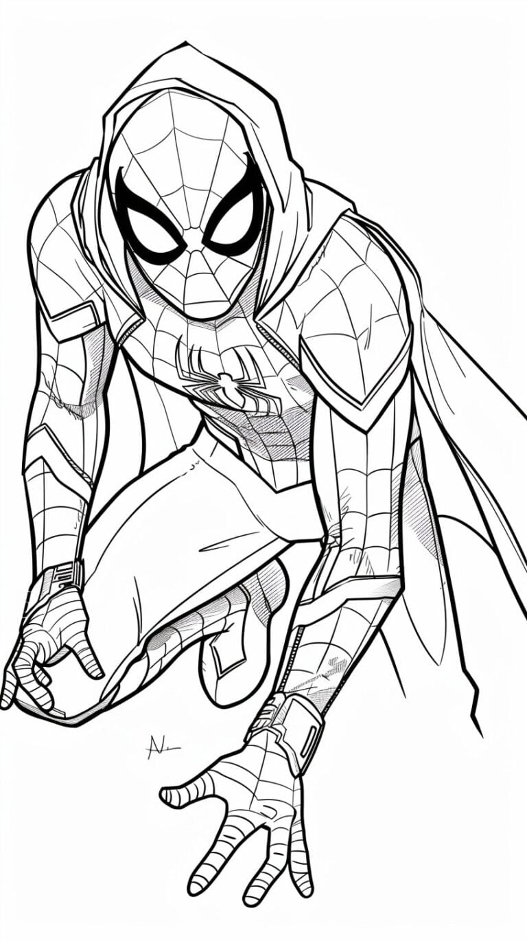42 Miles Morales Para Colorear:Descargar Y Disfrutar