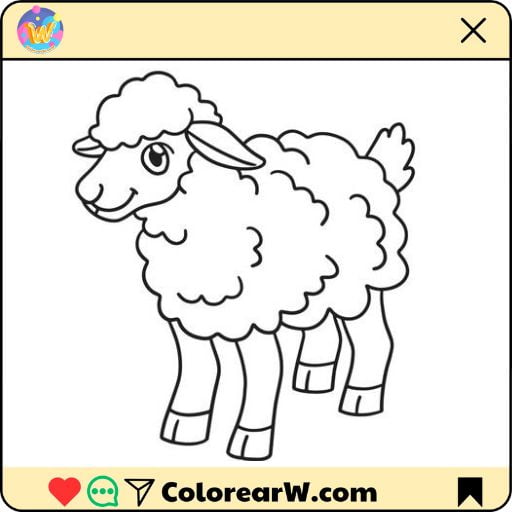 Ovejas 1 Ovejas para colorear thumbnail