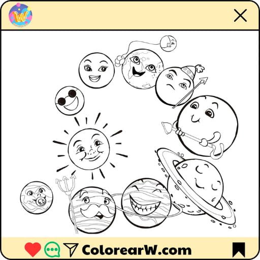 Planetas 1 Planetas para colorear thumbnail