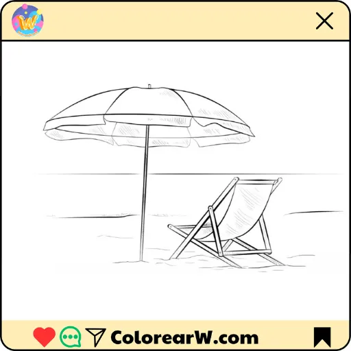 Playa para colorear thumbnail