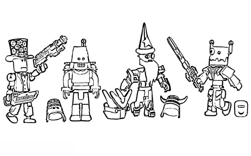 Roblox 21 páginas para colorear gratis Roblox