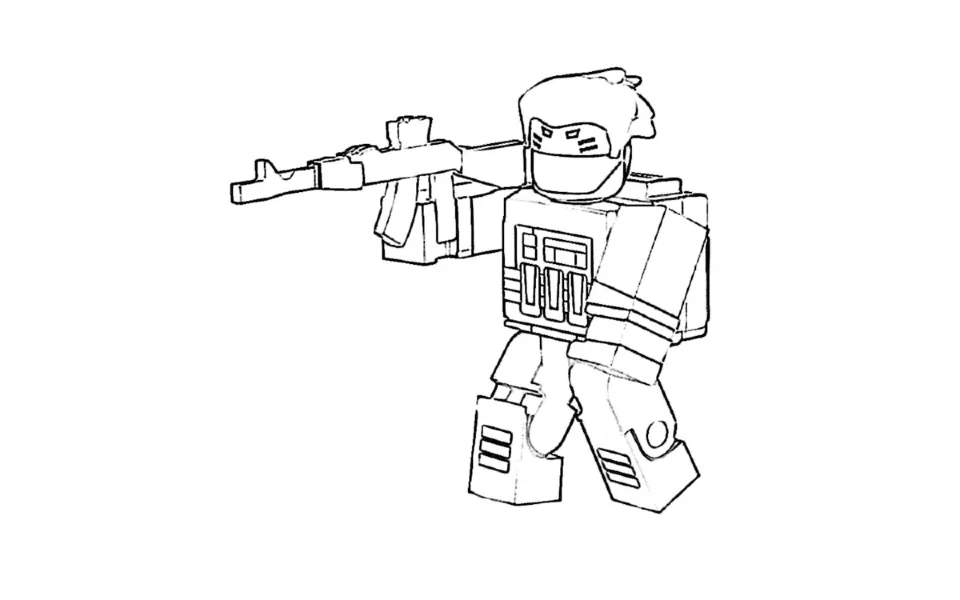 Roblox 23 dibujos para colorear Roblox