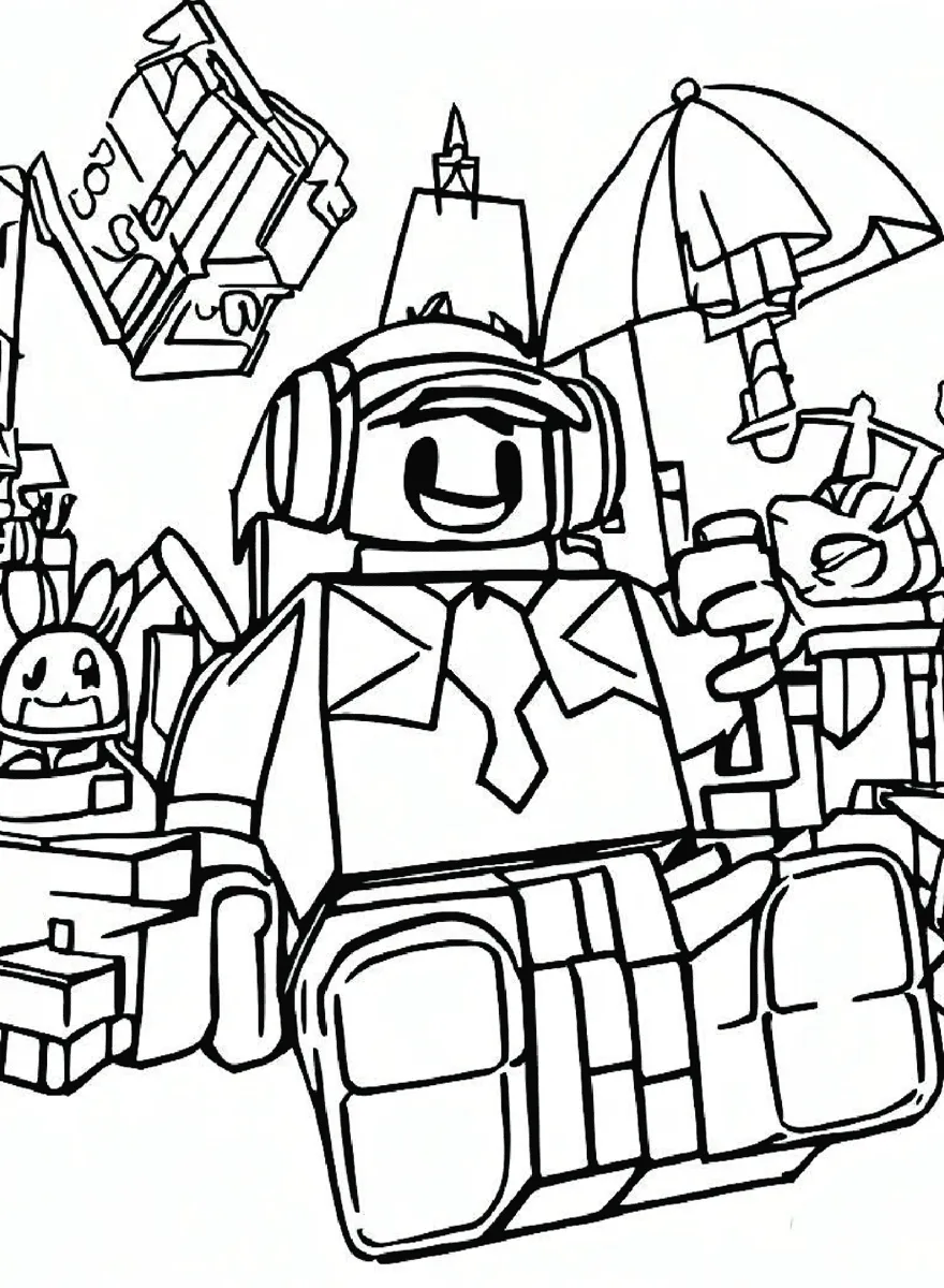 Roblox 26 páginas para colorear para niños Roblox