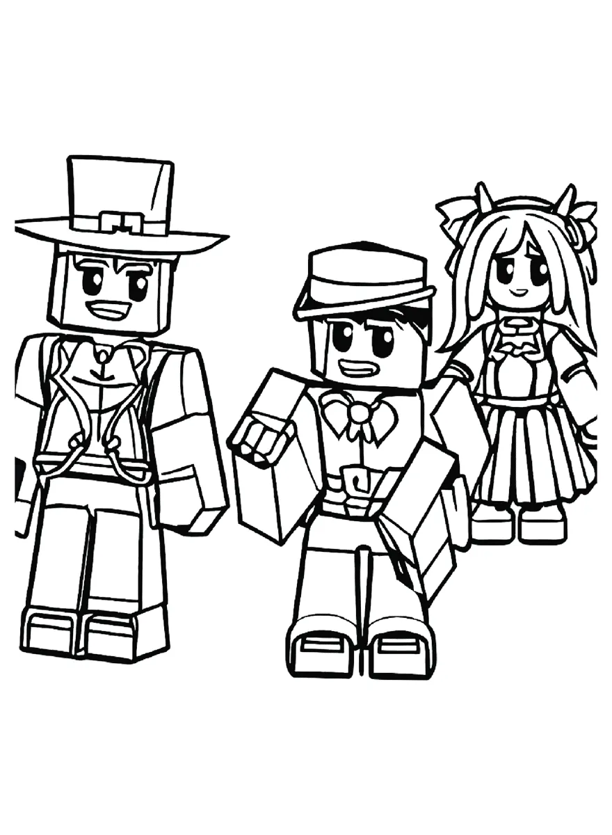 Roblox 28 Roblox adornos para colorear 1