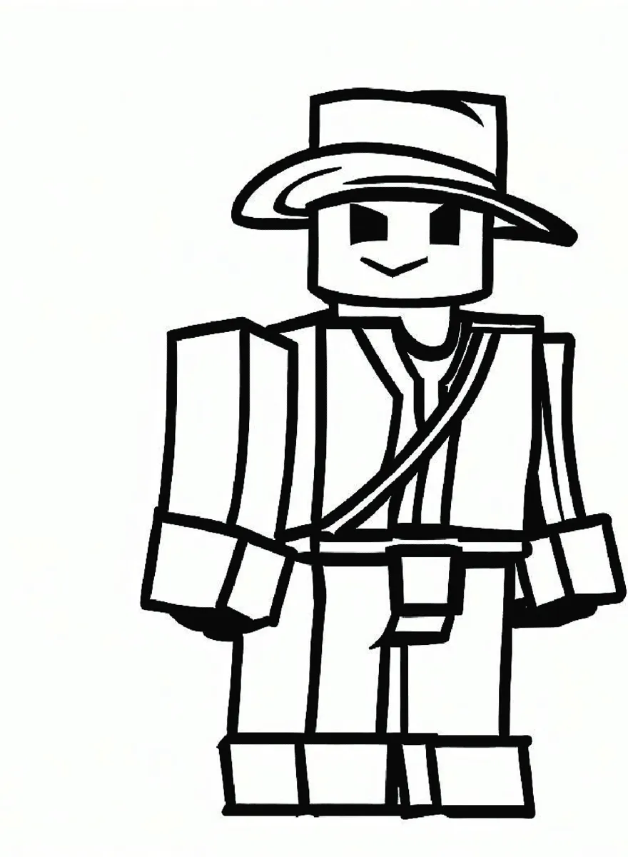 Roblox 35 páginas para colorear detalladas de Roblox