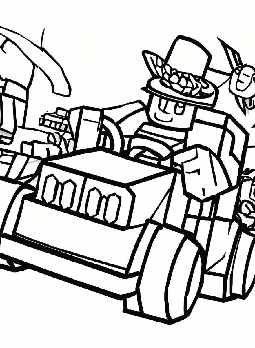 Roblox 36 felices páginas para colorear Roblox