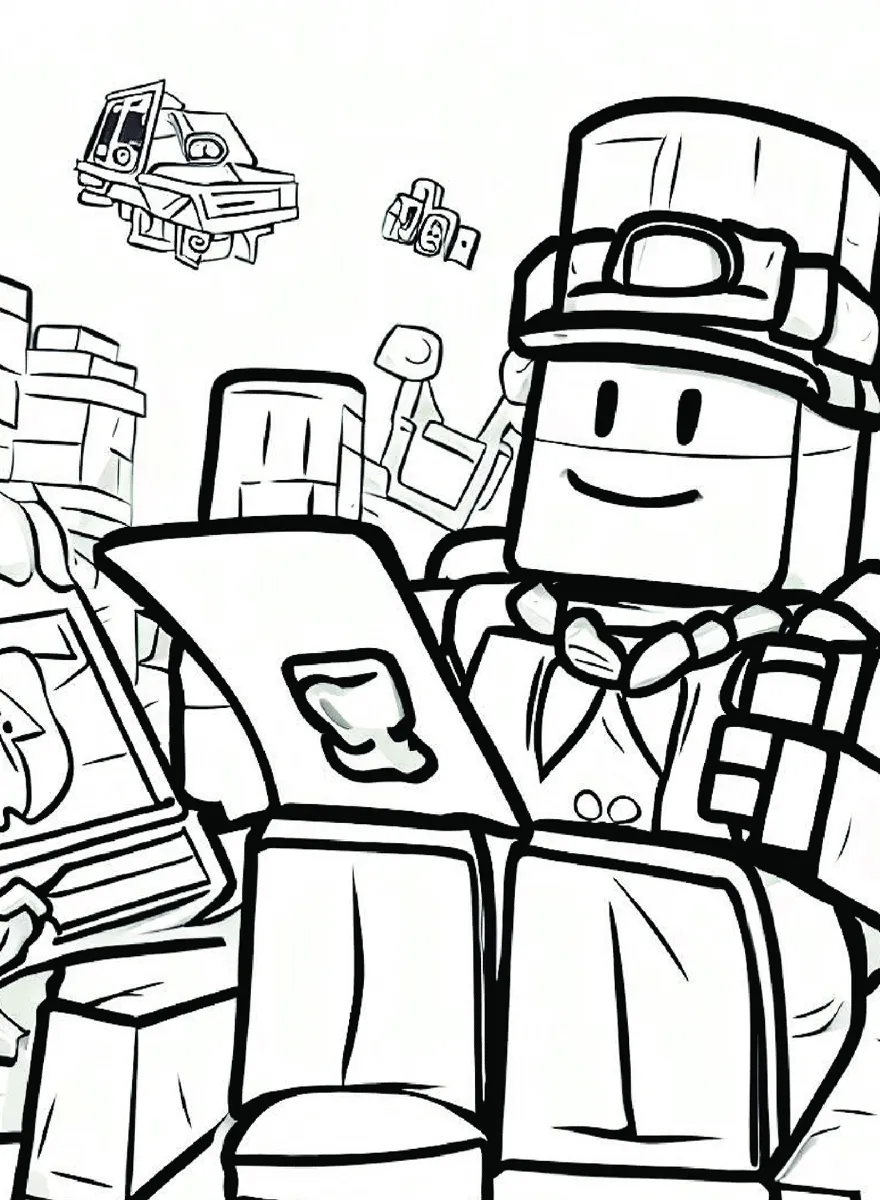 Roblox 37 páginas para colorear imprimibles Roblox 1