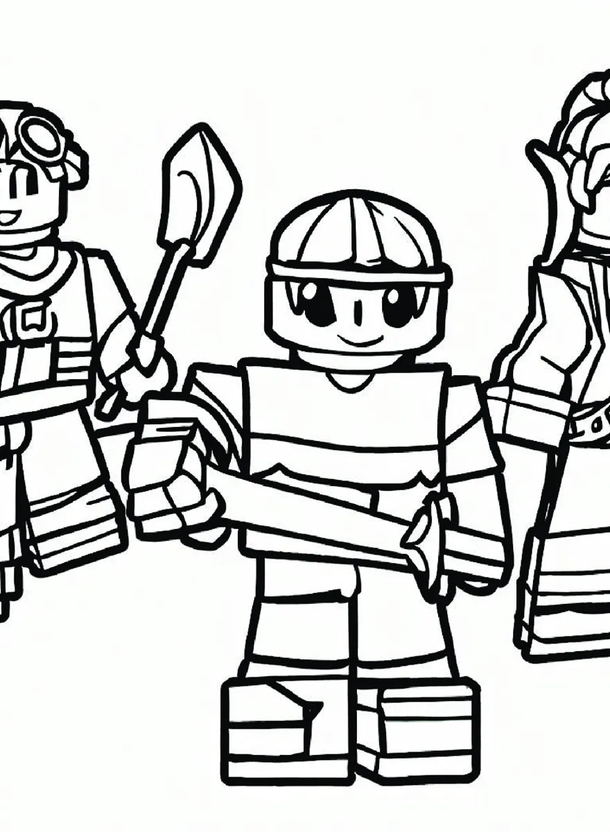 Roblox 41 niños Roblox páginas para colorear
