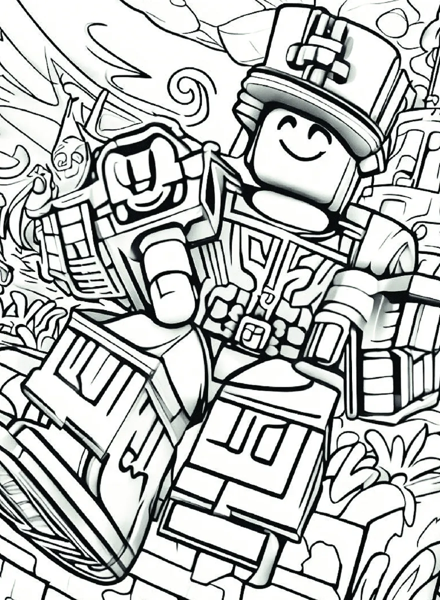 Roblox 44 páginas para colorear Roblox imprimibles