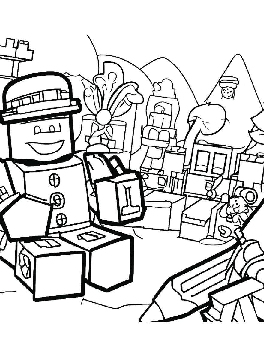 Roblox 45 páginas para colorear gratis Roblox para niños