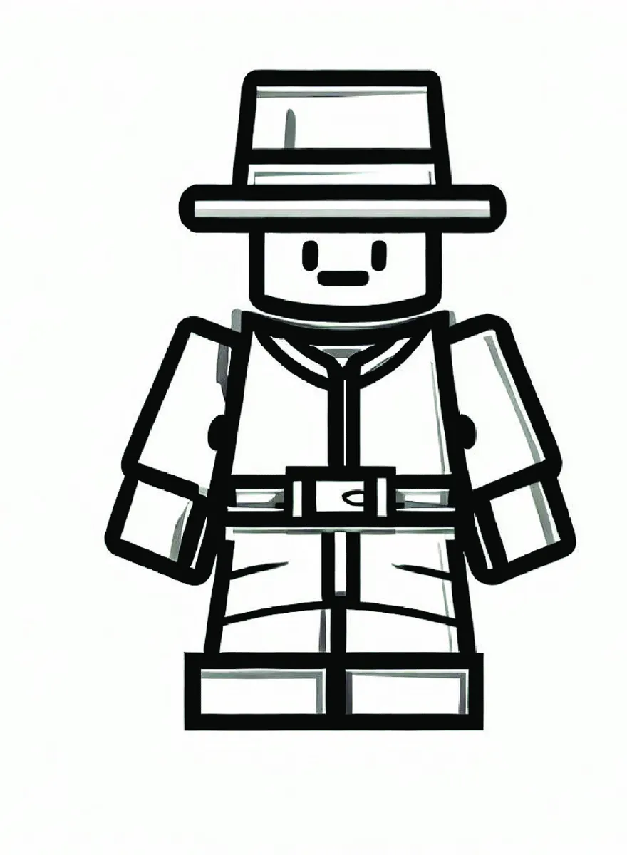 Roblox 47 Roblox páginas para colorear para adultos fáciles