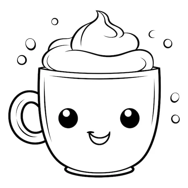 Té con leche 55 Té de la leche para Colorear páginas para colorear imprimibles 1
