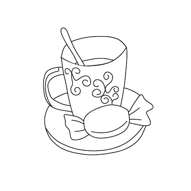 Té con leche 53 páginas para colorear Té de la leche para Colorear imprimibles 3