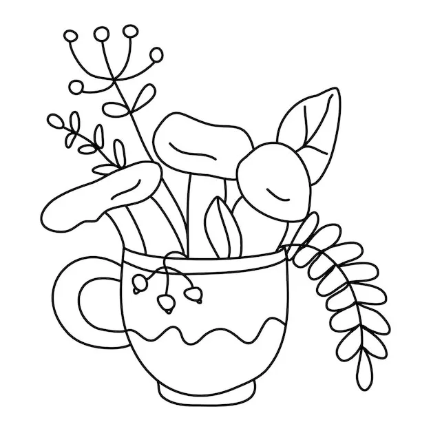 Té con leche 50 páginas para colorear gratis Té de la leche para Colorear 1