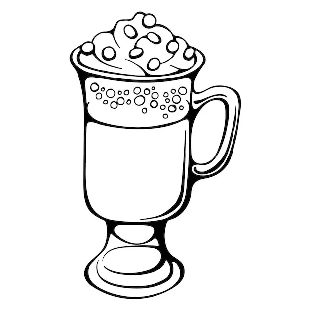 Té con leche 41 páginas para colorear imprimibles Té de la leche para Colorear para adultos 1