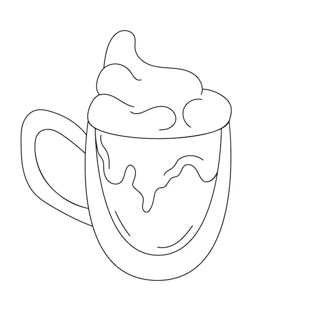 Té con leche 35 Té de la leche para Colorear páginas para colorear para imprimir 1