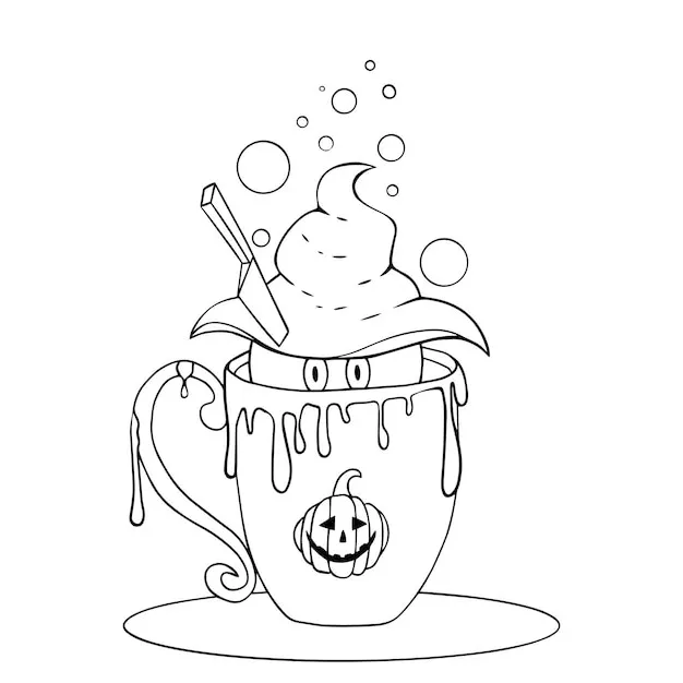 Té con leche 34 dibujos para colorear Té de la leche para Colorear 1