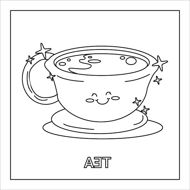 Té con leche 30 colorear páginas de Té de la leche para Colorear 1