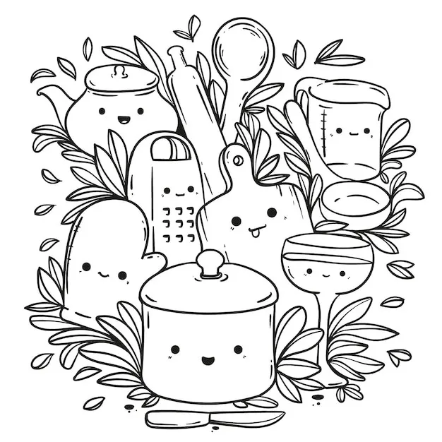 Té con leche 23 Té de la leche para Colorear páginas para colorear para niños