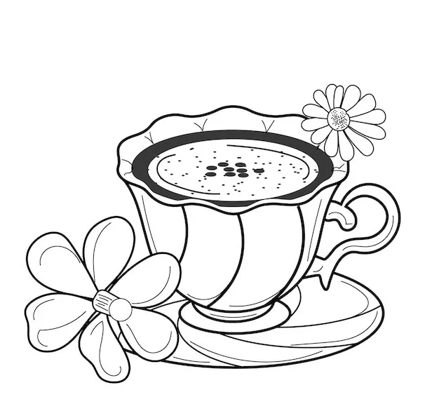 Té con leche 16 Té de la leche para Colorear páginas para colorear imprimibles