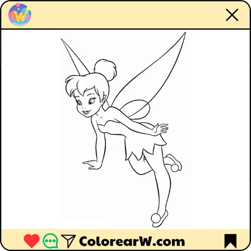 Tinker Bell 1 Tinker Bell para colorear thumbnail