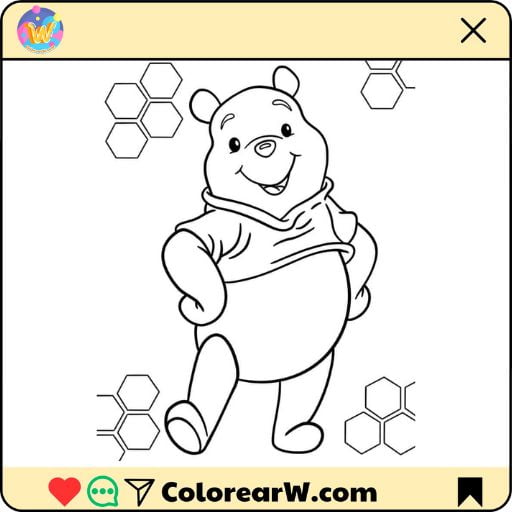 Winnie Pooh para colorear thumbnail