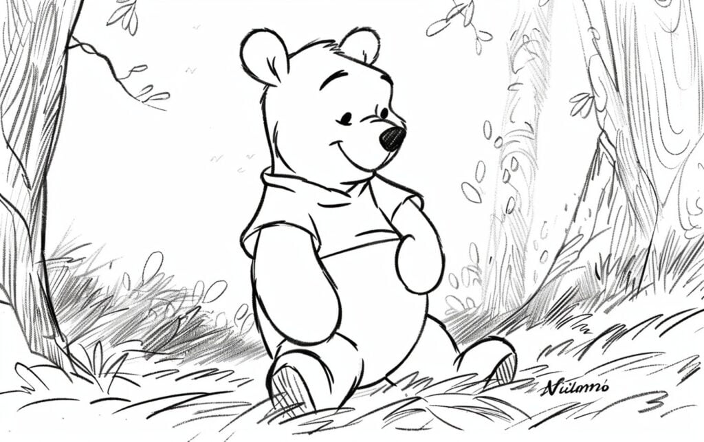 442 Winnie Pooh Para Colorear Diversión Creativa Para Niños 6996