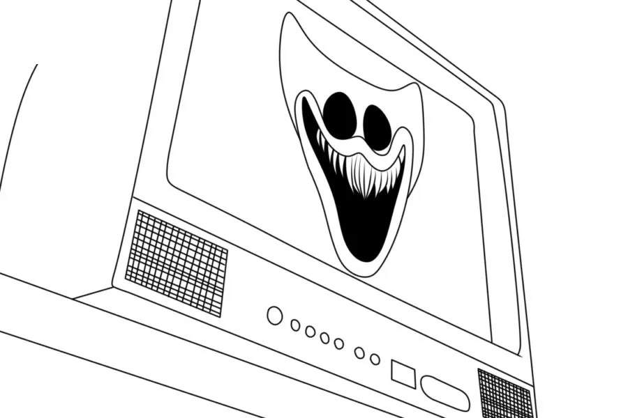 páginas para colorear detalladas de poppy playtime chapter 3 para colorear