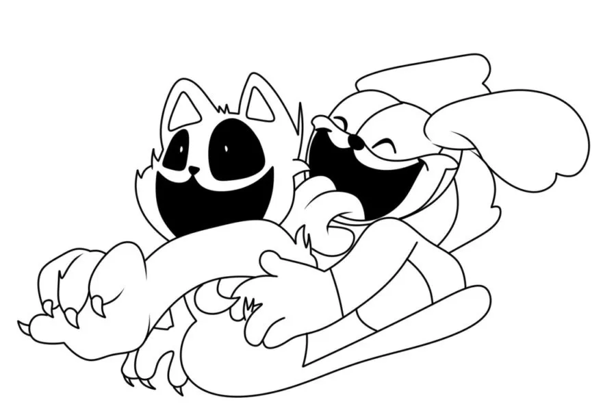 páginas para colorear gratis poppy playtime chapter 3 para colorear para adultos