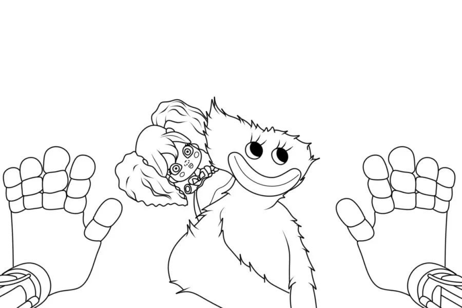 páginas para colorear gratis poppy playtime chapter 3 para colorear pdf