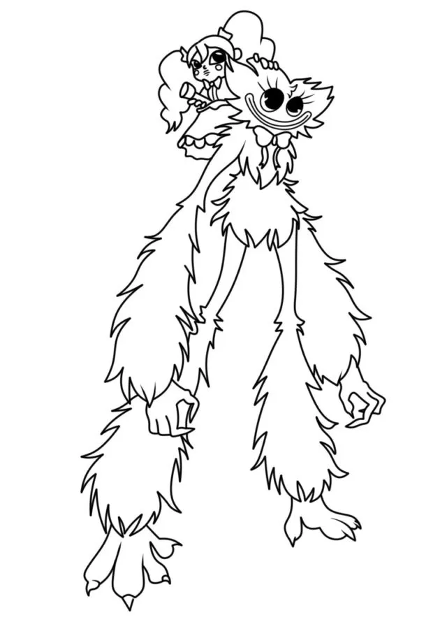 páginas para colorear poppy playtime chapter 3 para colorear imprimibles gratis