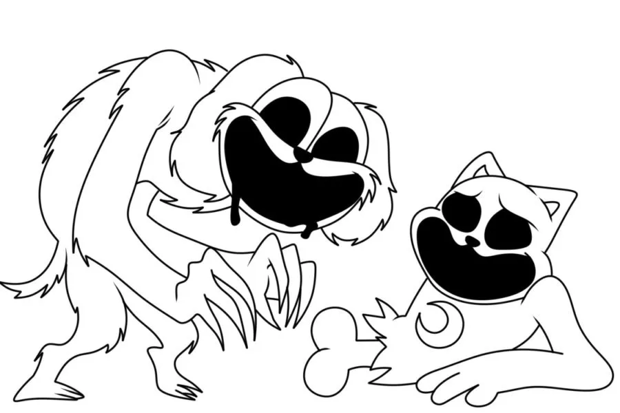 dibujos para colorear grinch poppy playtime chapter 3 para colorear