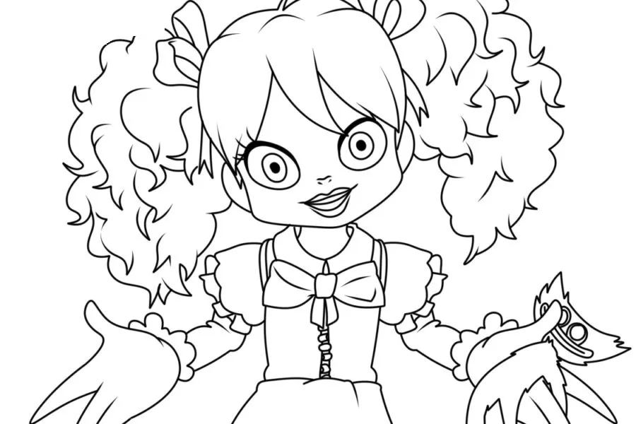 poppy playtime chapter 3 para colorear páginas para colorear gratis 1