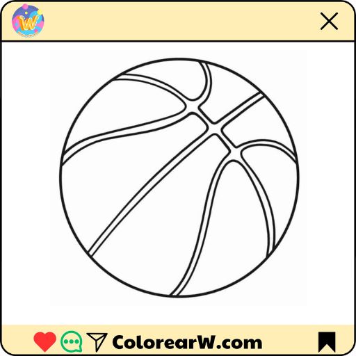 Baloncesto 1 Baloncesto para colorear thumbnail