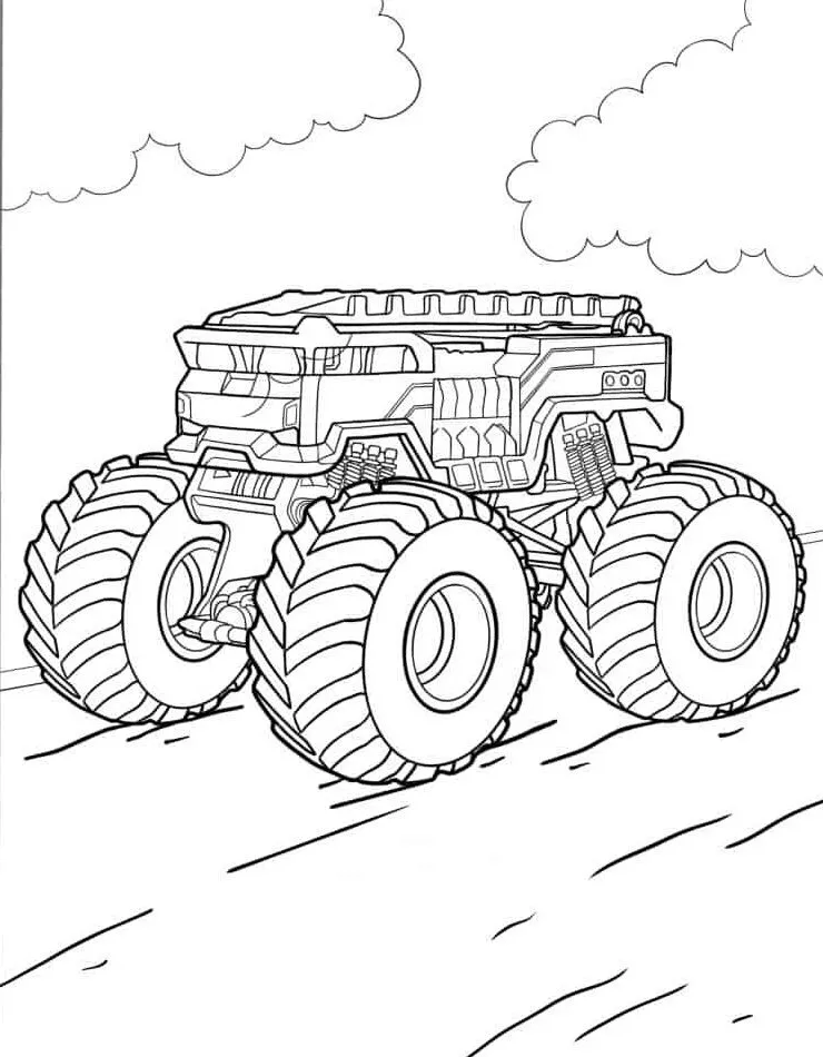 páginas para colorear de árboles Camión de bomberos para colorear gratis 2