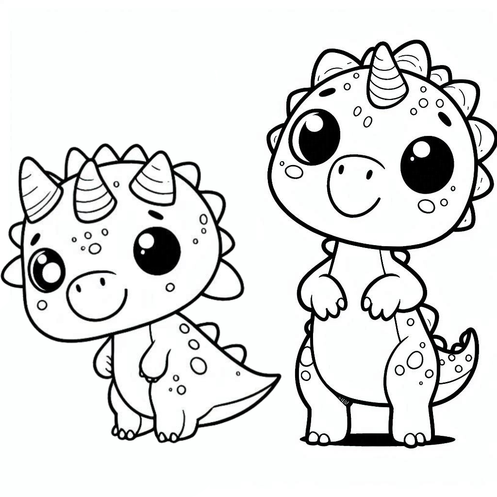 Dinosaurios 19 Dinosaurios para colorear 3 páginas para colorear para imprimir gratis