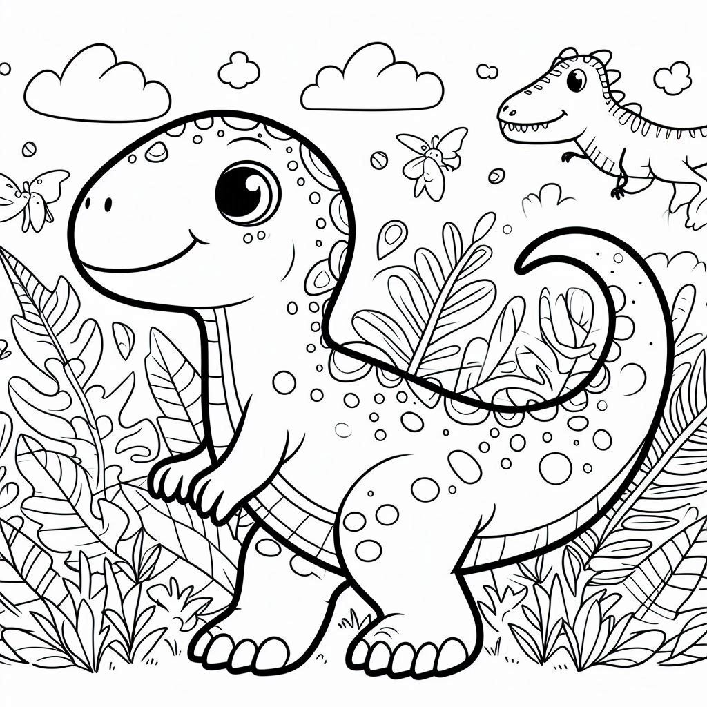 Dinosaurios 21 Dinosaurios para colorear 5 páginas para colorear gratis