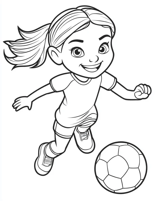 páginas para colorear gratis Eurocopa para niños