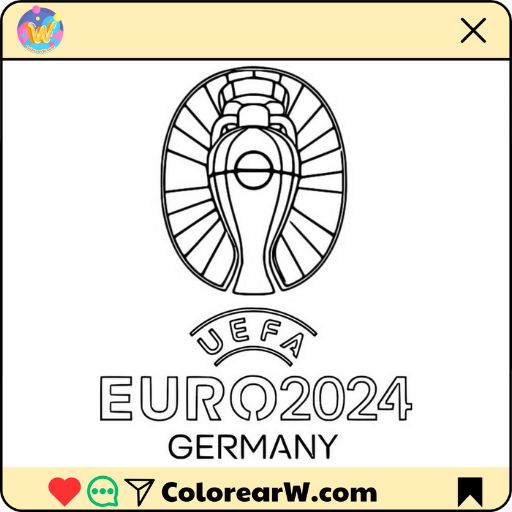 Eurocopa para colorear thumbnail