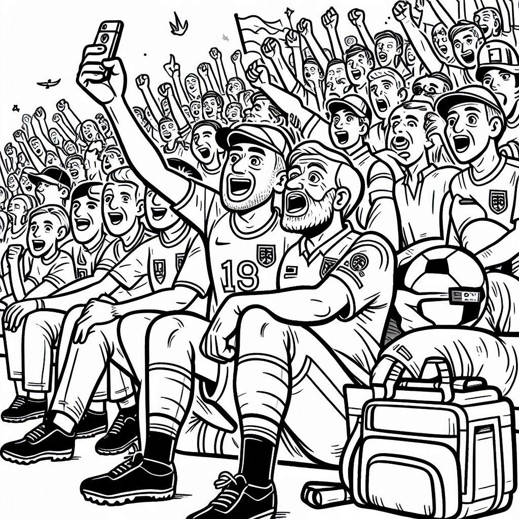 dibujos para colorear Eurocopa 2024 para colorear