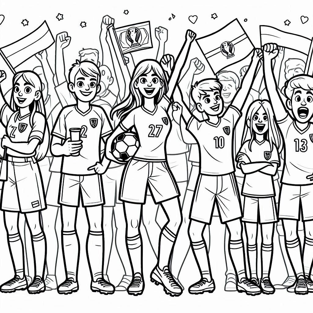 Eurocopa 2024 para colorear páginas para colorear para adultos pdf
