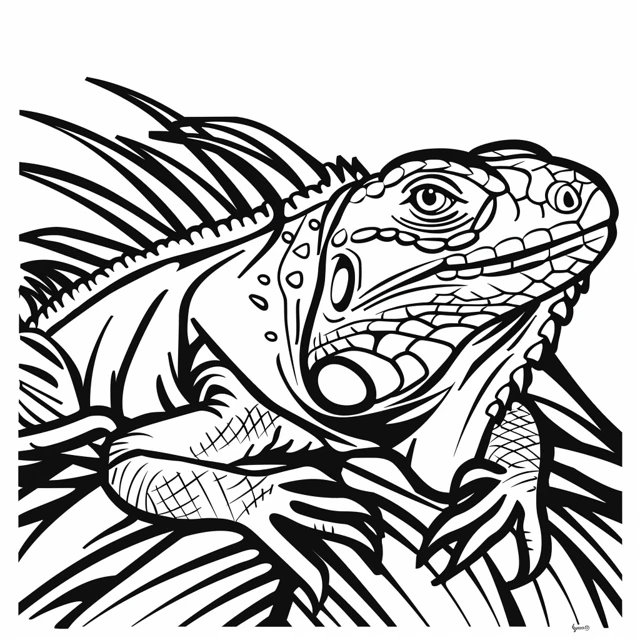 Iguana 40 Iguana Durmiendo dibujos para colorear grinch 1