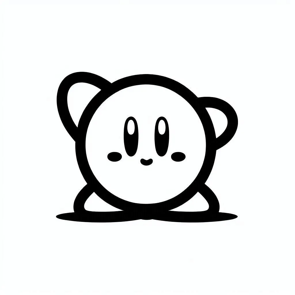 Kirby 12 Kirby para colorear adornos para colorear