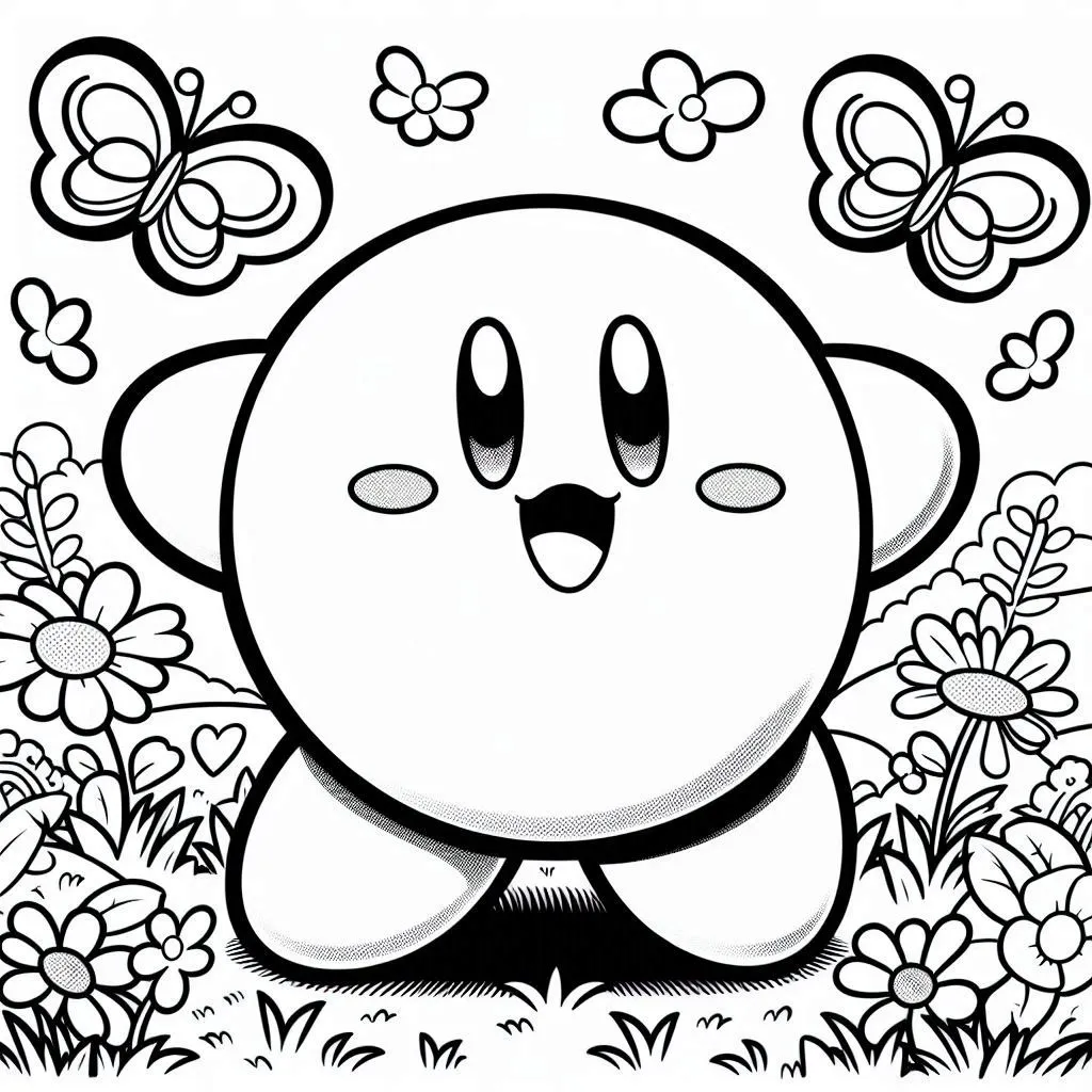 Kirby 15 dibujos para colorear Kirby para colorear