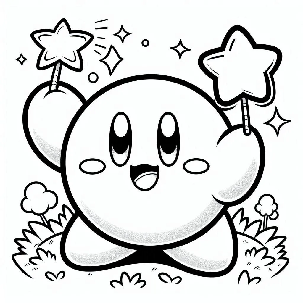 Kirby 20 Kirby para colorear para colorear