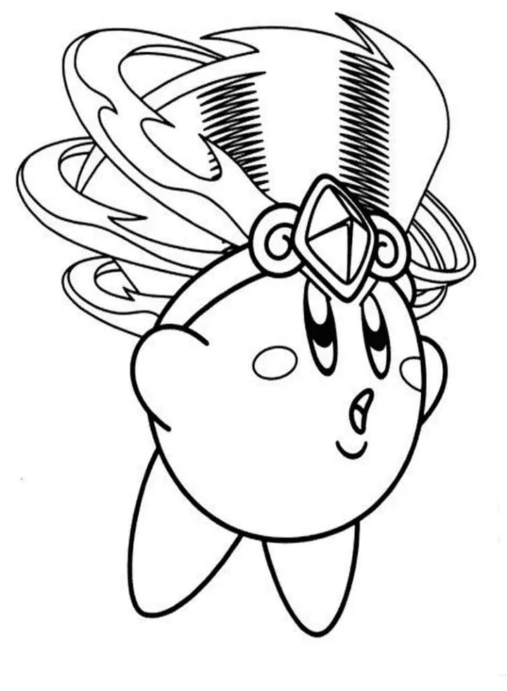 Kirby 75 páginas para colorear imprimibles Kirby para colorear para adultos 1