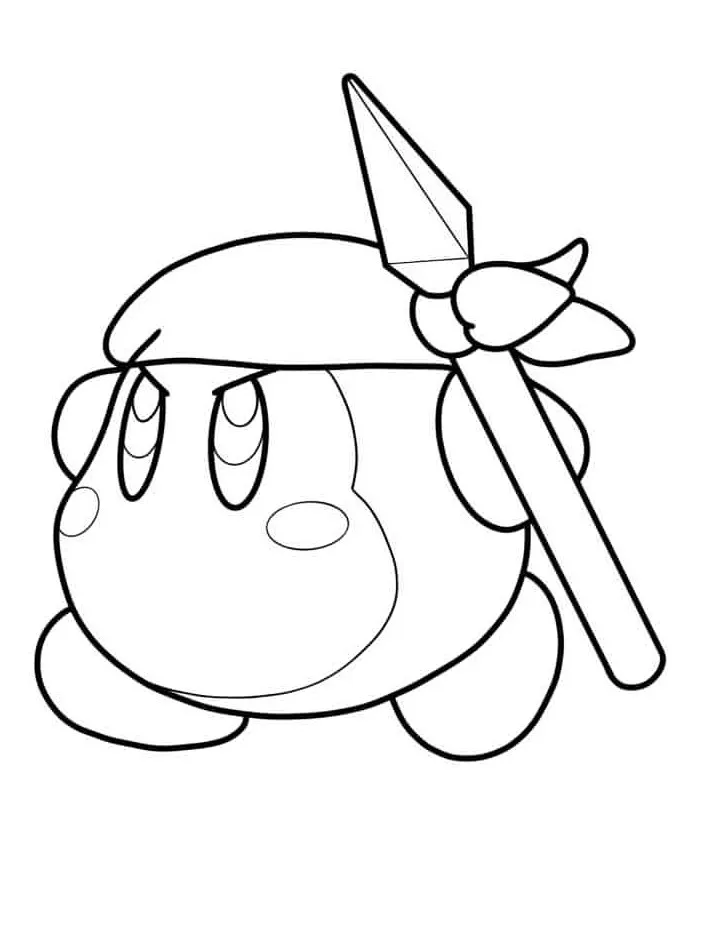 Kirby 25 Kirby para colorear páginas para colorear para adultos fáciles