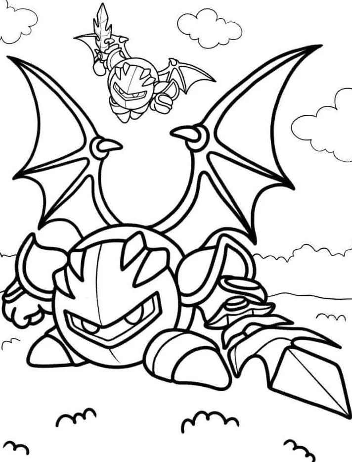 Kirby 101 Kirby para colorear páginas para colorear para adultos fáciles 2