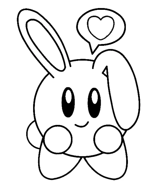 Kirby 79 Kirby para colorear páginas para colorear gratis 3